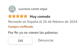 Valoración Amazon búho espantapájaros