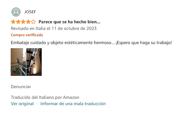 Valoración Amazon búho espantapájaros